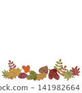 Autumn leaves & fallen leaves lower frame_square 141982664