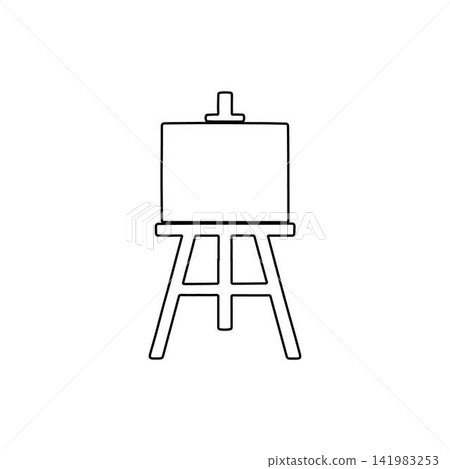 easel outline icon for art painting and creative studio themes easel outline icon for art painting and creative studio themes 141983253