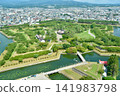 Goryokaku Fort in Hakodate as seen from above 141983798