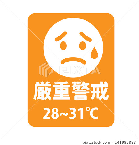 WBGT risk level face icon WBGT risk level face icon 141983888