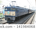 車站場景，畫面中可以看到 EF64 型電力機車 39 號和一列客運列車。 141984068