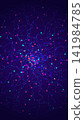 Vertical abstract background shows vibrant cyan pink glowing nodes densely branching outward through smooth wavy lines on dark purple backdrop created digitally, modern tech concepts 141984785