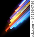 Abstract neon glowing background with dynamic diagonal lines tech energy light beams motion speed background template for banner design 141984786
