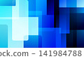 Abstract blue geometric background vector layered semi transparent rectangles, modern technology corporate presentation slides and digital web banner design 141984788