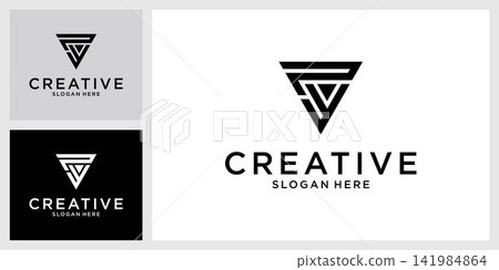 PW or WP initial letter logo design vector PW or WP initial letter logo design vector 141984864