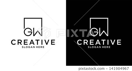 GW or WG initial letter logo design vector template GW or WG initial letter logo design vector template 141984967
