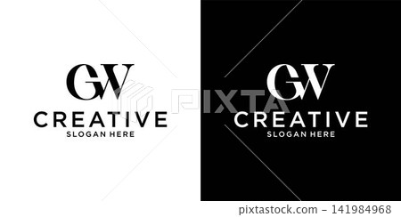 GW or WG initial letter logo design vector template GW or WG initial letter logo design vector template 141984968