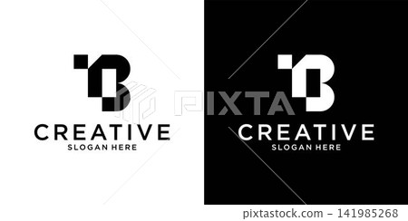 TB or BT initial letter logo design vector TB or BT initial letter logo design vector 141985268