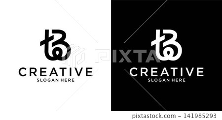 TB or BT initial letter logo design vector TB or BT initial letter logo design vector 141985293