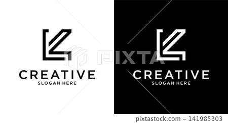 LK or KL initial letter logo vector design template LK or KL initial letter logo vector design template 141985303