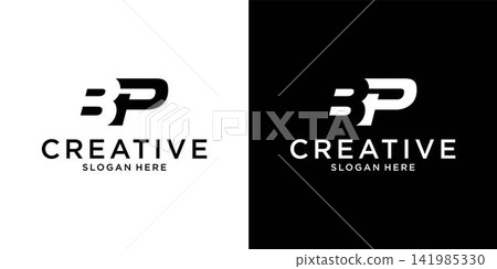 PB or BP initial letter logo design vector PB or BP initial letter logo design vector 141985330
