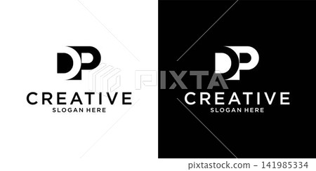 DP or PD initial letter logo design vector DP or PD initial letter logo design vector 141985334