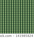 Green Gingham Checkered Seamless Pattern 141985824