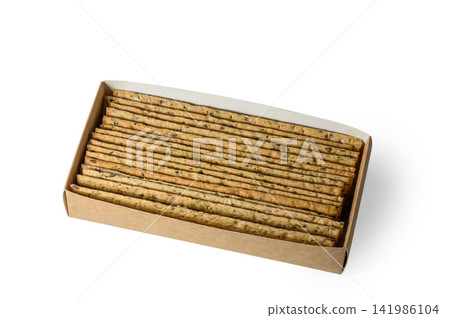 Crispy snack delights in a neatly packed box ready for sharing and enjoying with friends and family Crispy snack delights in a neatly packed box ready for sharing and enjoying with friends and family 141986104