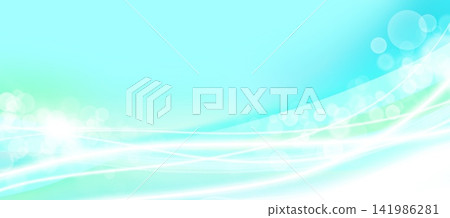 透明背景材質，上面有許多光線和光束像波浪一樣流動。 141986281