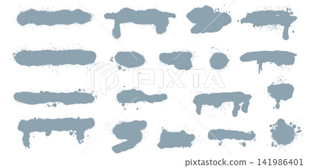 Spray splatter marine backgrounds set 141986401