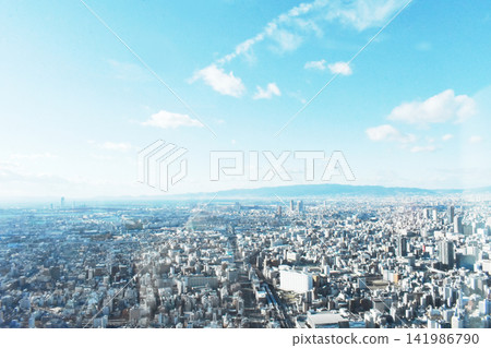 大阪都市圈全景。 大阪都市圈全景。 141986790