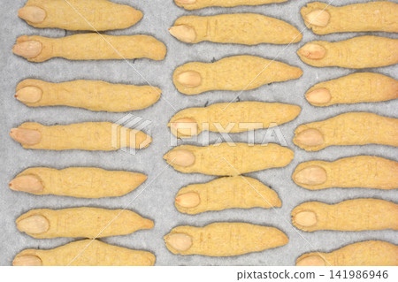 Baked Witch Finger Cookies Baked Witch Finger Cookies 141986946