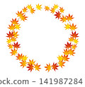 Autumn leaves design parts 03 141987284