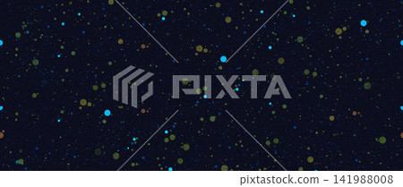 Seamless dark space texture with colorful glitter dots. Abstract starry night sky background Seamless dark space texture with colorful glitter dots. Abstract starry night sky background 141988008