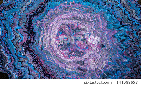 abstract fluid art with energetic and dynamic patterns in artistic display with top-down perspective. abstract fluid art with energetic and dynamic patterns in artistic display with top-down perspective. 141988658