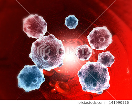 Abstract virus cells Abstract virus cells 141990316