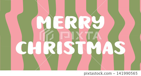 Abstract background with the phrase Merry Christmas. retro hippie y2k. vector illustration Abstract background with the phrase Merry Christmas. retro hippie y2k. vector illustration 141990565