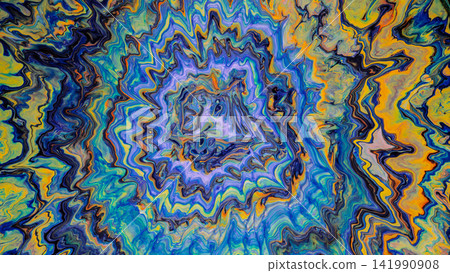 Vibrant fluid marbling with concentric swirls, wavy textures, and rich multicolor movement Vibrant fluid marbling with concentric swirls, wavy textures, and rich multicolor movement 141990908