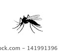 Mosquito silhouette 141991396