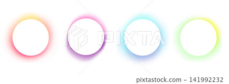 Pink, blue and violet circle on white background Pink, blue and violet circle on white background 141992232