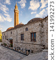 Yivli Minare Mosque in the historic old town center of Antalya, Turkey 141992273