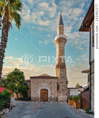Sehzade Korkut Mosque and the iconic Kesik Minare in the historic Kaleici district of Antalya, Turkey Sehzade Korkut Mosque and the iconic Kesik Minare in the historic Kaleici district of Antalya, Turkey 141992277