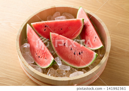 Watermelon chilled with ice Watermelon chilled with ice 141992361