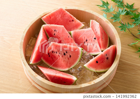 Watermelon chilled with ice 141992362