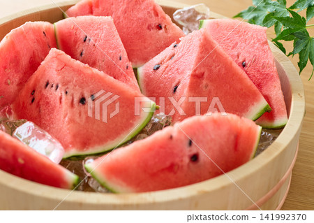 Watermelon chilled with ice Watermelon chilled with ice 141992370