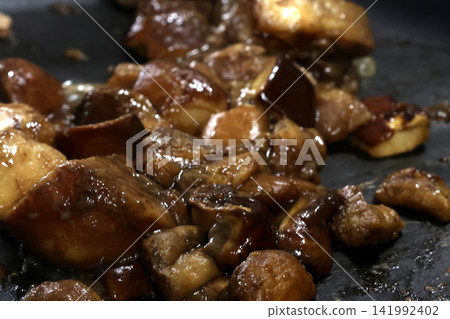 Savory Glazed Mushrooms and Tofu Saute for Gourmet Cooking Savory Glazed Mushrooms and Tofu Saute for Gourmet Cooking 141992402