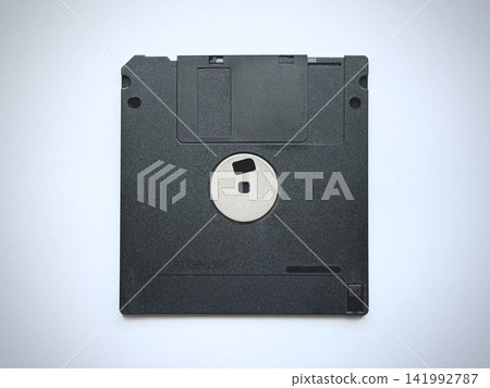 The back of a 3.5-inch floppy disk The back of a 3.5-inch floppy disk 141992787