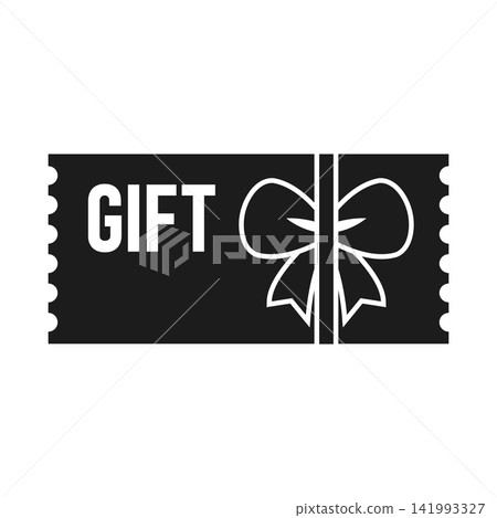 Gift card with ribbon icon in flat style. Loyalty certificate vector illustration on isolated background. Promotion coupon sign business concept. Gift card with ribbon icon in flat style. Loyalty certificate vector illustration on isolated background. Promotion coupon sign business concept. 141993327
