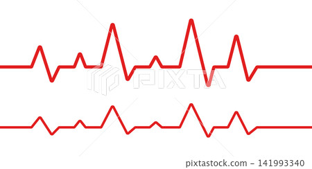 Pulse rate icon in flat style. Heartbeat rhythm vector illustration on isolated background. EKG cardio graph sign business concept. Pulse rate icon in flat style. Heartbeat rhythm vector illustration on isolated background. EKG cardio graph sign business concept. 141993340