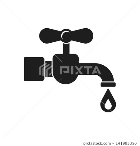 Water faucet icon in flat style. Kitchen tap vector illustration on isolated background. Bathroom spigot sign business concept. Water faucet icon in flat style. Kitchen tap vector illustration on isolated background. Bathroom spigot sign business concept. 141993350