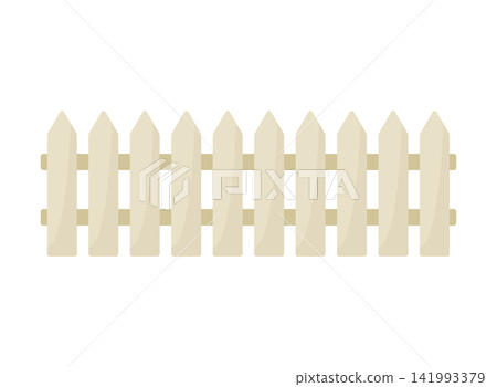 Wooden fence icon in flat style. Picket vector illustration on isolated background. Protection border sign business concept. Wooden fence icon in flat style. Picket vector illustration on isolated background. Protection border sign business concept. 141993379