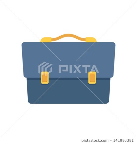Briefcase icon in flat style. Portfolio suitcase vector illustration on isolated background. Baggage sign business concept. Briefcase icon in flat style. Portfolio suitcase vector illustration on isolated background. Baggage sign business concept. 141993391