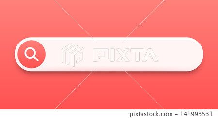 Search bar UI icon in flat style. Navigation bar in browser vector illustration on isolated background. Website button sign business concept. Search bar UI icon in flat style. Navigation bar in browser vector illustration on isolated background. Website button sign business concept. 141993531