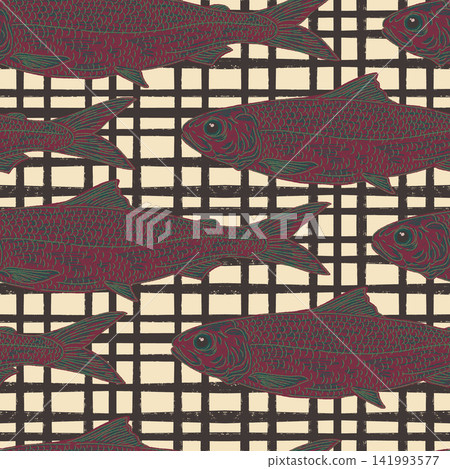 seamless pattern with fish seamless pattern with fish 141993577