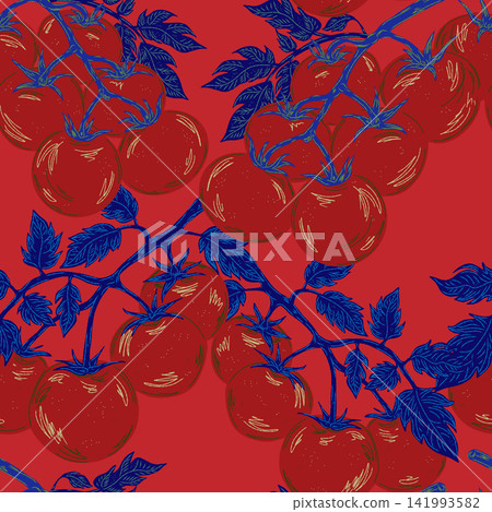 seamless pattern with berries seamless pattern with berries 141993582