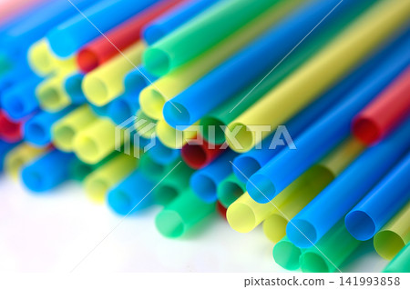 Dynamic Close-Up of Multi-Colored Beverage Straw Terminals Dynamic Close-Up of Multi-Colored Beverage Straw Terminals 141993858