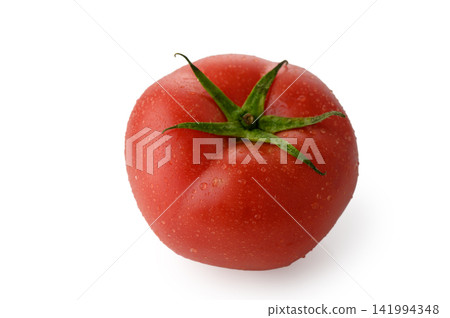 Title: Fresh Whole Red Tomato with Water Droplets Title: Fresh Whole Red Tomato with Water Droplets 141994348
