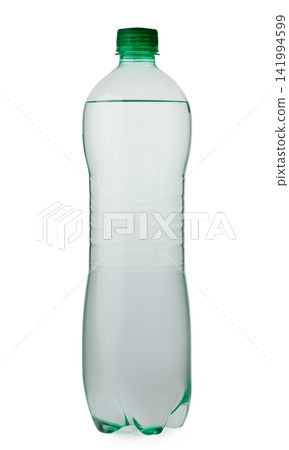 Plastic Water Bottle with Green Cap Plastic Water Bottle with Green Cap 141994599