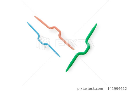 Colorful Plastic Cable Stitch Knitting Needles Colorful Plastic Cable Stitch Knitting Needles 141994612