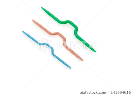 Colorful Plastic Cable Stitch Knitting Needles Colorful Plastic Cable Stitch Knitting Needles 141994616